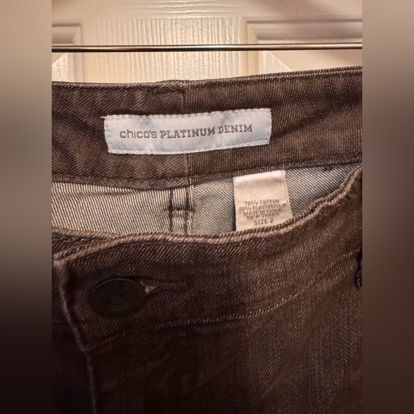 Chico's Women's ultimate fit Slim Leg Jeans in brown - Picture 6 of 11